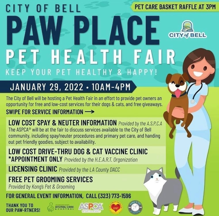 Paw Place Pet Health Fair flyer