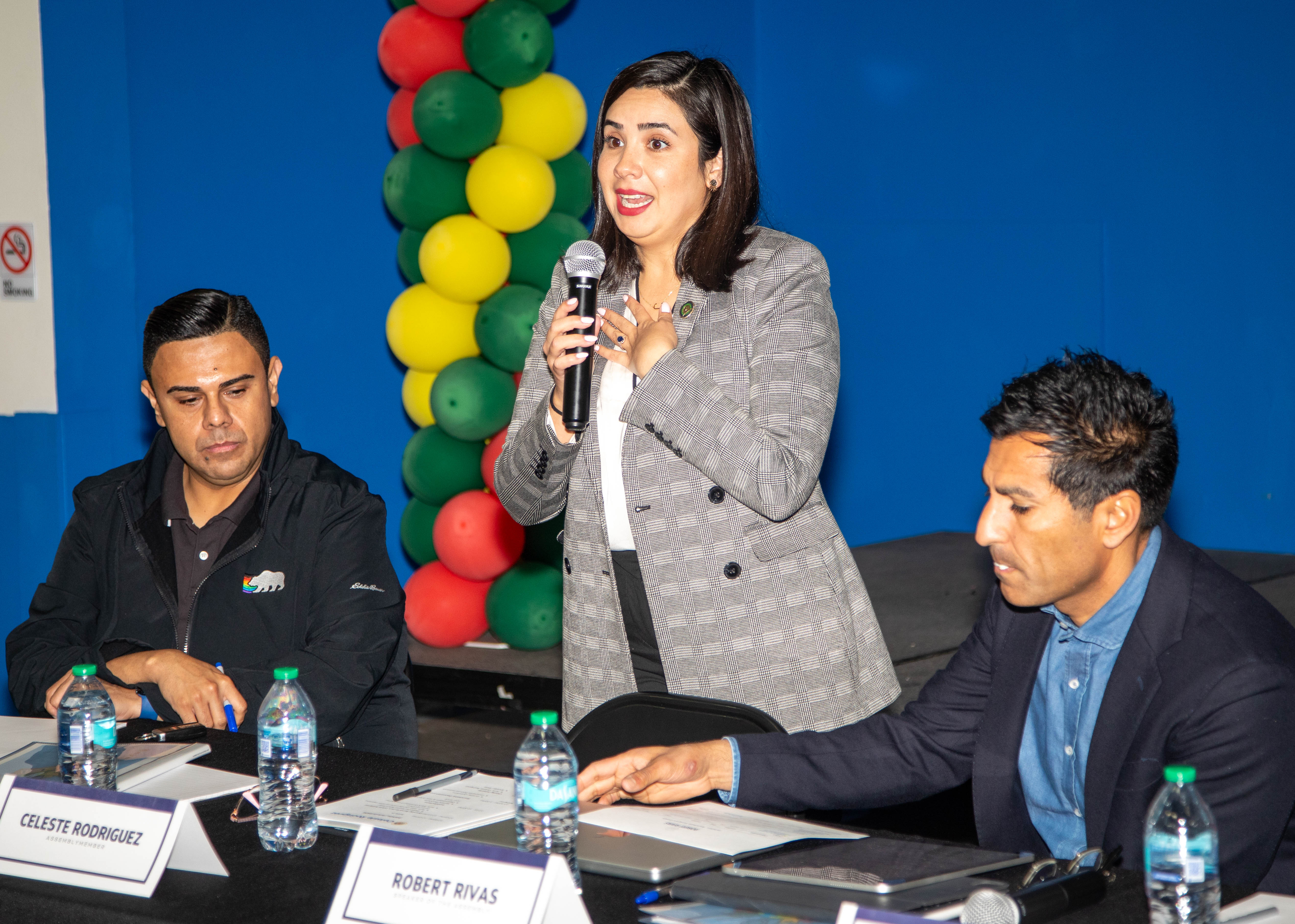 Assemblywoman Celeste Rodriguez at the immigration roundtable