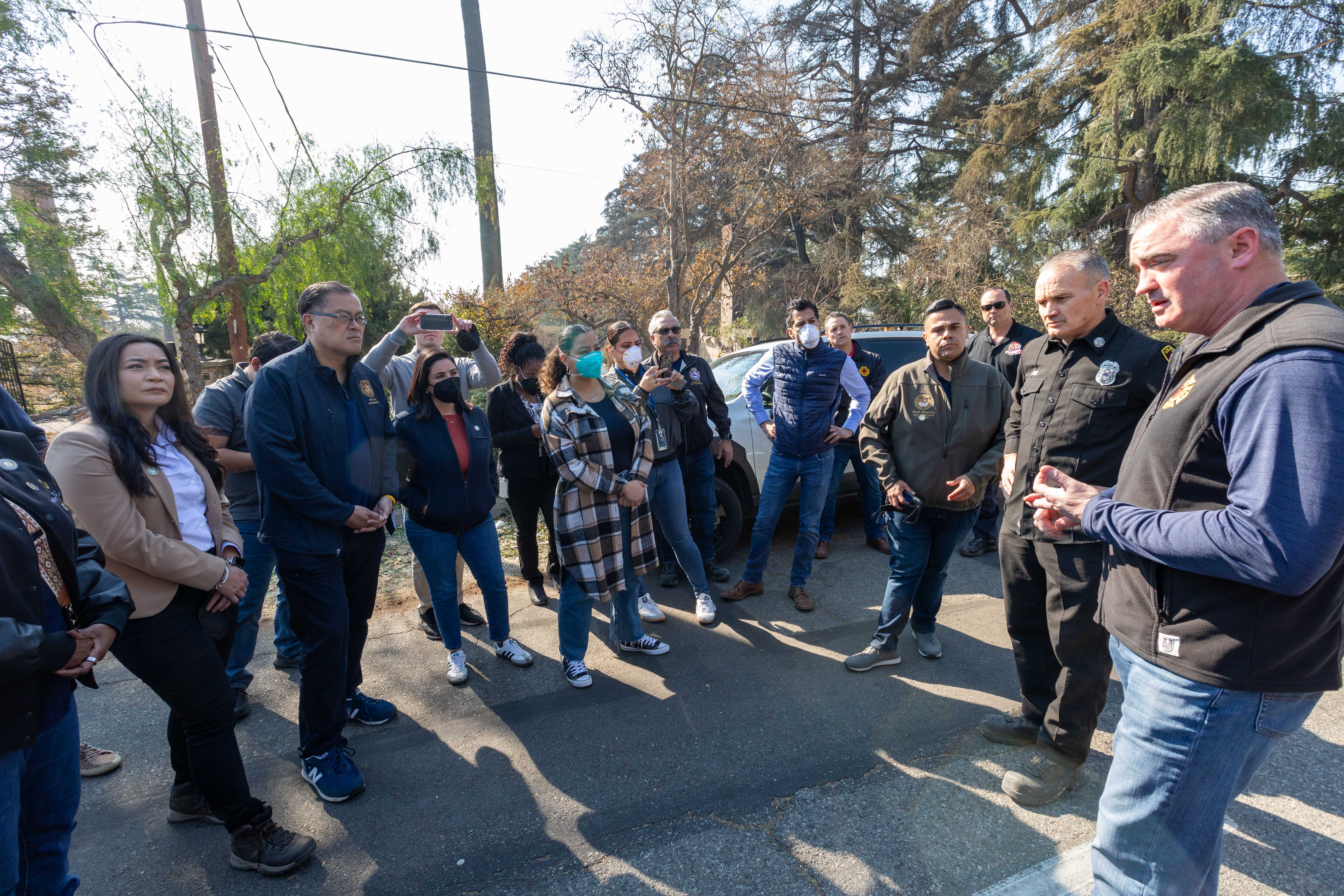 Assembly members hear about the Eaton Fire