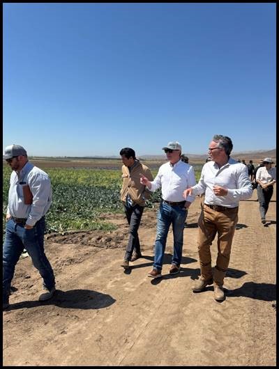 U.S. Senator Adam Schiff and Speaker Rivas Tour Braga Farms