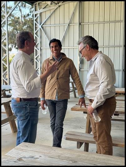 Speaker Robert Rivas and U.S. Senator Adam Schiff Talk to Braga Farms Leadership