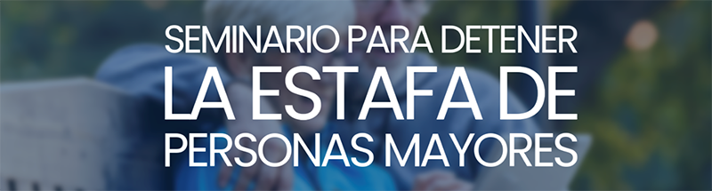 Spanish Senior Scam Stopper Graphic