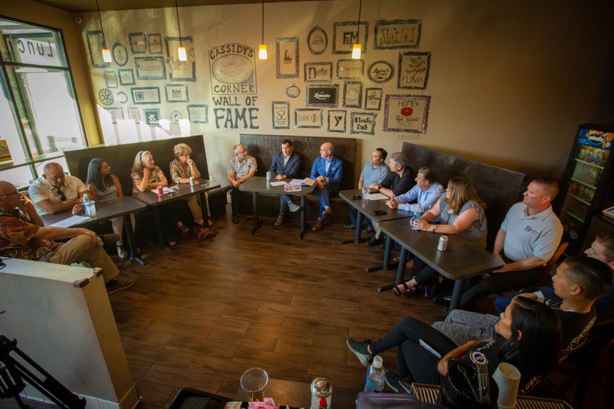 Bagels And Business Small Roundtable In Lakewood Wide Group Photo