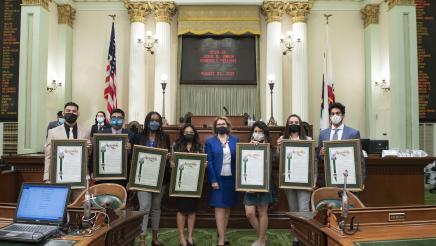 Assembly Fellows on the Assembly Floor