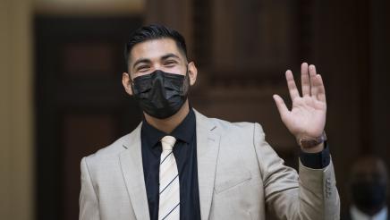 Assembly Fellow Kenneth Cruz on the Assembly Floor