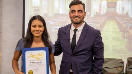 Xitlally Gonzalez being honored