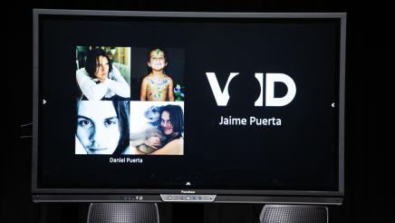 Photo display of Fentanyl victim on screen