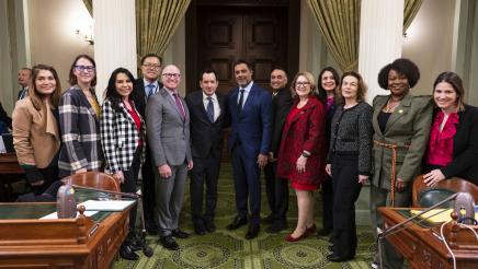 Speaker Rendon, Rana Sarkar, Consul General of Canada, and other members