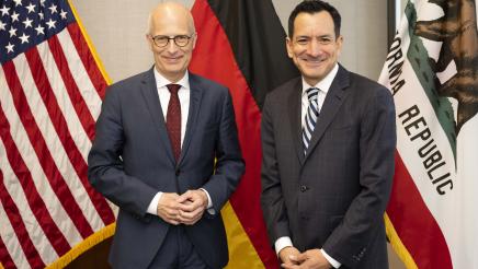 Speaker Rendon with President Tschentscher