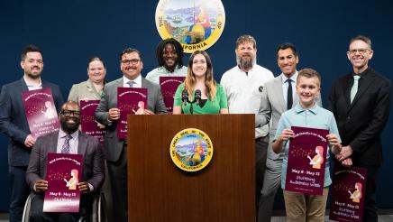Stuttering Awareness Press Conference supporting ACR 59 Group Photo