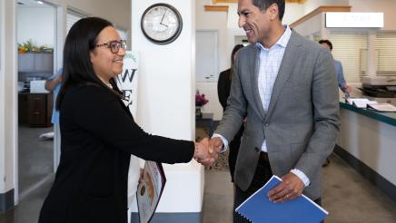 Visit to the Mexican American Opportunity Foundation in Salinas