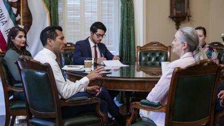 Speaker Robert Rivas and the Outgoing Mexico Consul General Liliana Ferrer