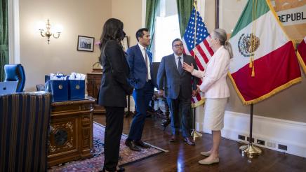 Speaker Robert Rivas and the Outgoing Mexico Consul General Liliana Ferrer
