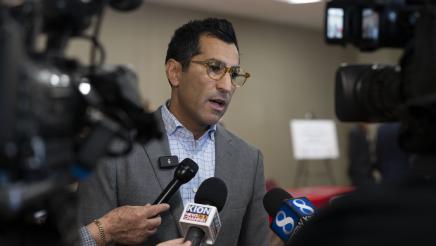 Speaker Robert Rivas at the Pajaro River PPA Agreement Signing Ceremony