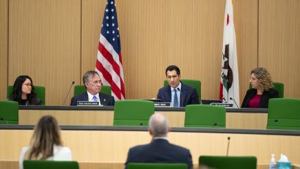 Speaker Rivas delivers remarks at the first hearing of the Select Committee on Retail Theft