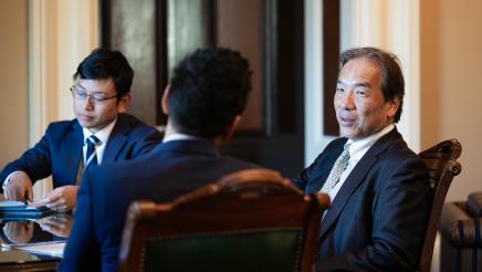 Speaker Robert Rivas meets with Consul General of Japan