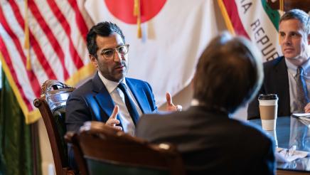 Speaker Robert Rivas meets with Consul General of Japan
