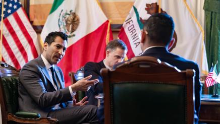 Speaker Rivas meets with Consul General Christian Tonatiuh González