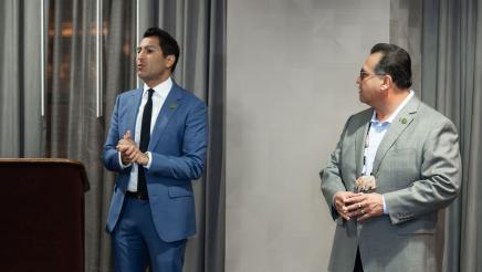 Speaker Robert Rivas and Assemblymember James Ramos