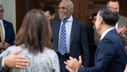 Danny Glover on the Assembly floor