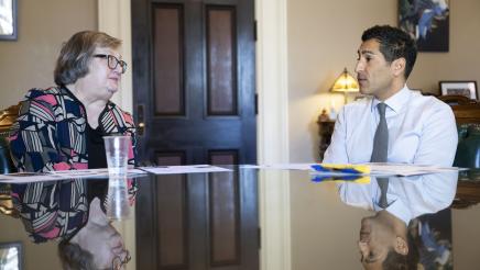 Speaker Rivas with UC Santa Cruz Chancellor Cynthia Larive