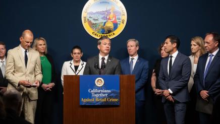 Attorney General Rob Bonta speaks