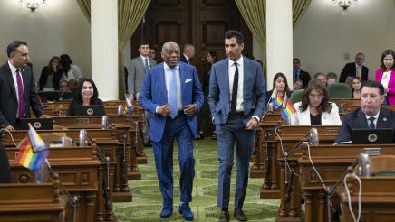 Speaker Rivas and former Speaker Brown