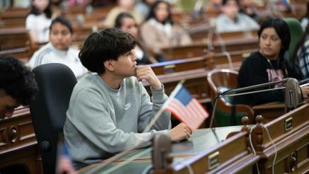 Salinas Union High School Students Visit the Assembly Chambers