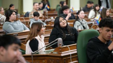 Salinas Union High School Students Visit the Assembly Chambers