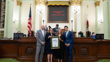 Speaker Rivas Presents Woman of the Year Award