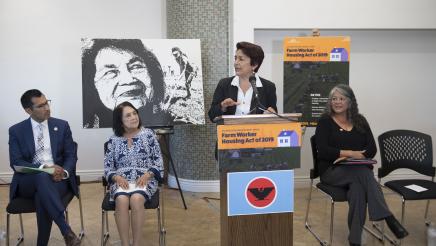 Senator Anna Caballero speaking about AB 1783