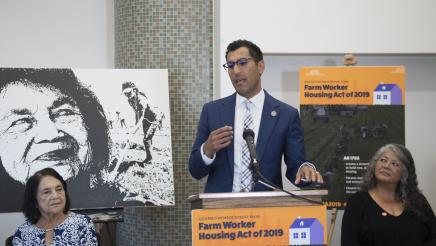 Assemblymember Robert Rivas speaking about AB 1783