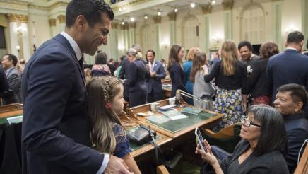 Assemblymember Rivas takes oath of office on the Assembly Floor