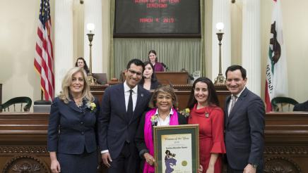 Assemblymember Robert Rivas Honors Woman of the Year Evelia Morales Rosso